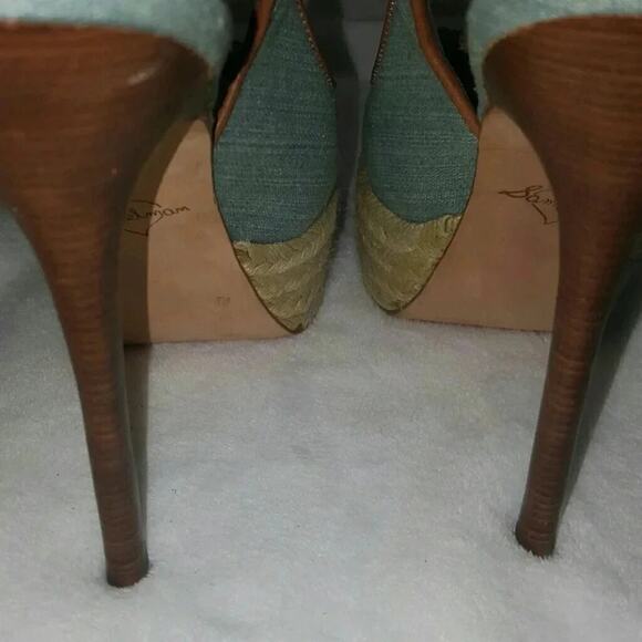 Sam Edelmen Novato Slingbacks in denim blue-Size 7 - Picture 3 of 7